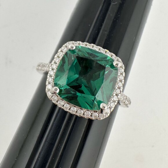 3.56 Carat Lab Created Pariaba Color Change Ring Size 8 - Picture 14 of 16